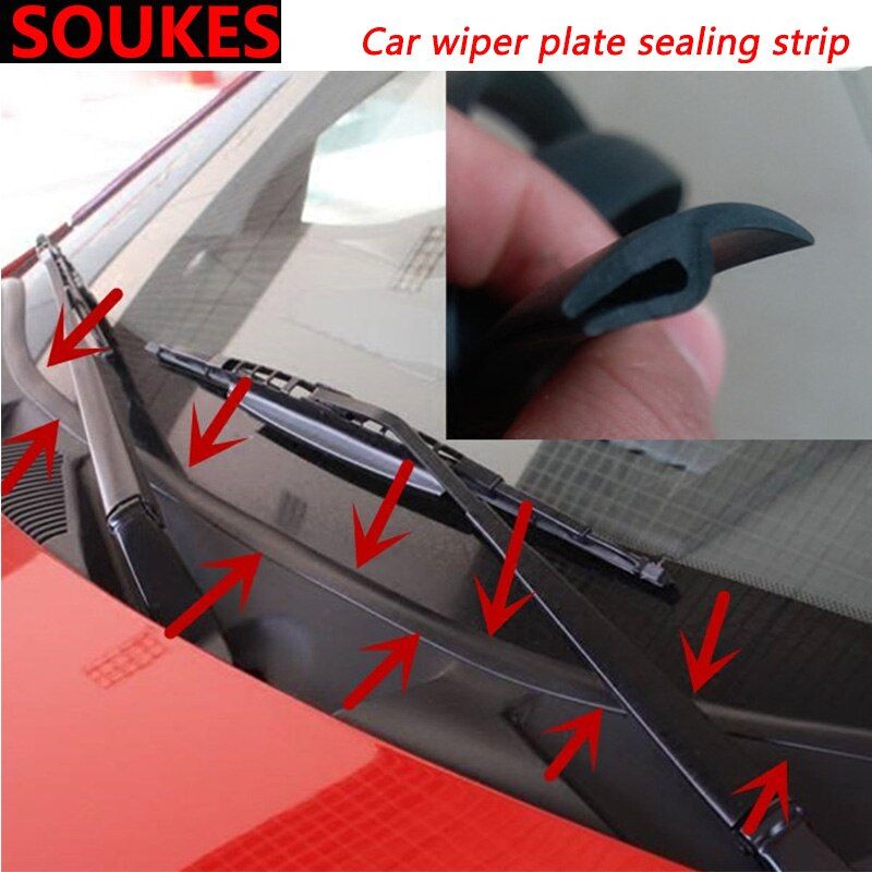 1.7M Car Wiper Windshield Panel Moulding Seal Strip For Audi A3 A4 B8 B6 A6 C6 A5 B7 Q5 C5 8P Q7 TT C7 8V A1 Q3 S3 A7 B9 8L A8