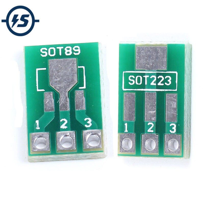 Electronic Circuirt Board 50pcs SOT89 To DIP SOT223 To DIP Adapter Board Transfer Plate Pinboard 1.5mm Pitch Pin Space Test PCB