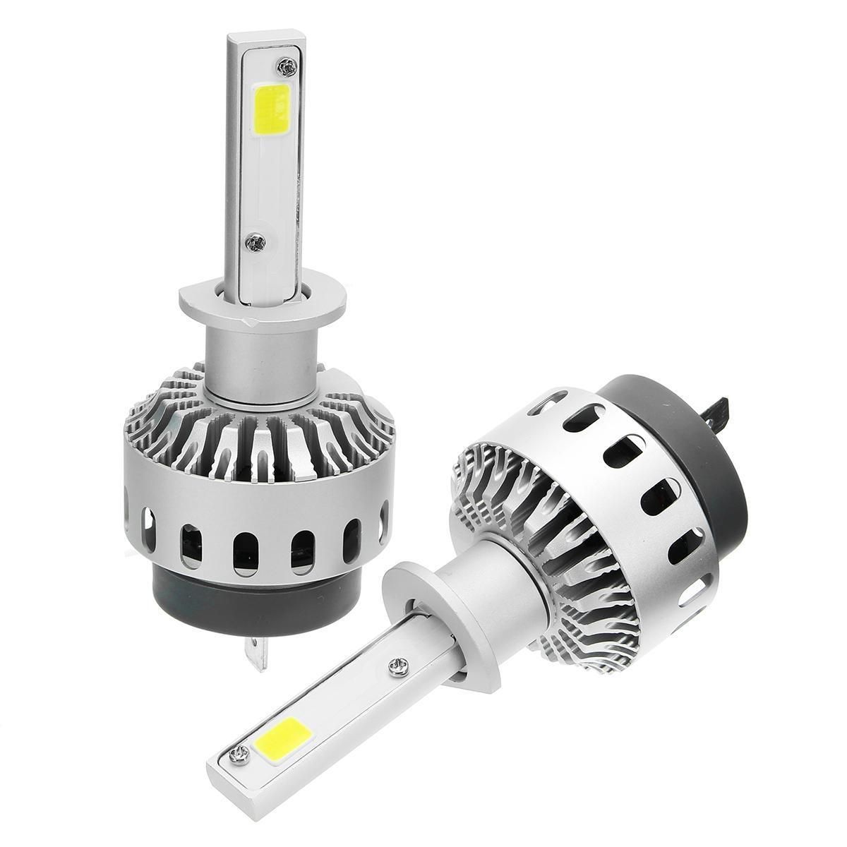 7X Auto Car Headlight LED H1/H3/H7/H8/H11/9005/9006 6500K COB 6000LM Fog Lamps Matt White Headlamp (H1)