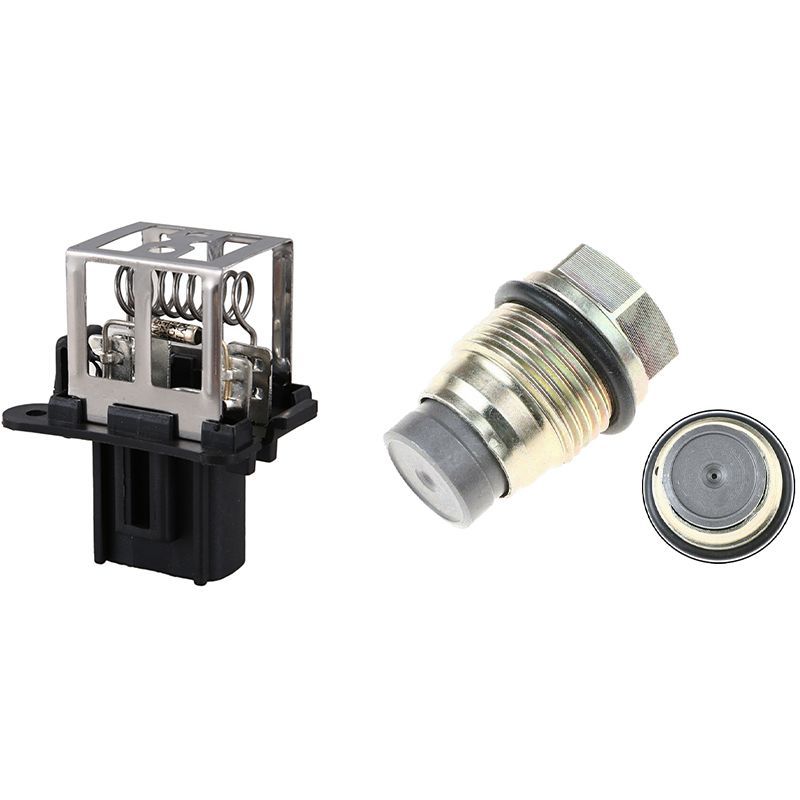 1pcs Fuel Pressure Relief / Limiting Valve Sensor & 1pcs Electronic Fan Module Control Module Resistance Controller