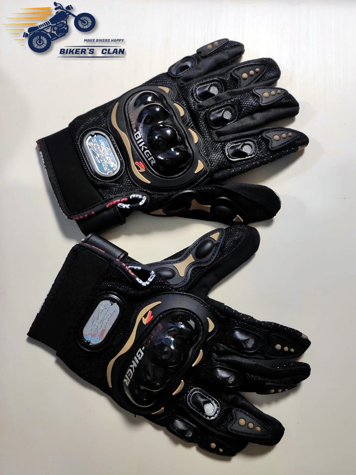 Hand Gloves Full Pro Biker- Black