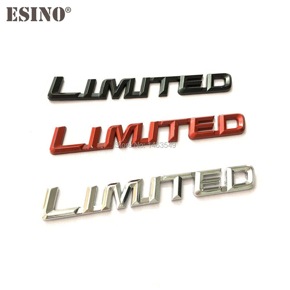 New Car Styling 3D Metal Chrome Zinc Alloy Emblem Badge Limited Edition trunk Body Sticker Decal Fender Emblem Auto Accessory