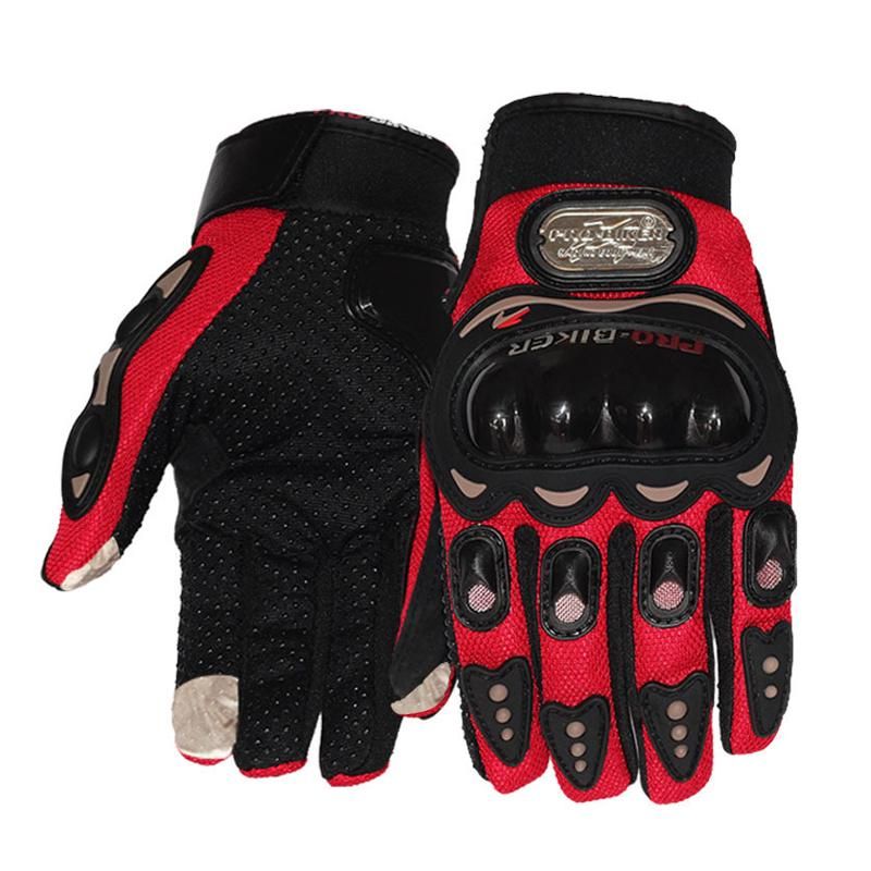Geepact Motorcycle Riding Gloves Carbon Fiber Bike Motorbike Racing Riding Finger Protective Gloves Outdoor Cycling Hand Gloves