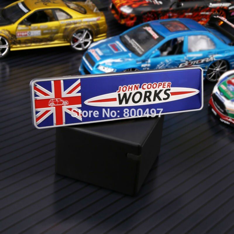 Newest 3D Car Trunk ABS Badge for Mini Cooper JCW John Cooper Works Accessories Adhesive Motocross Car Styling Badge Decal