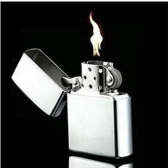 STEEL Zippo Lighter Silver -