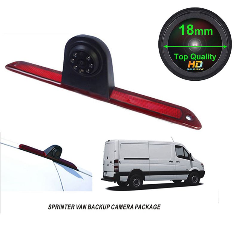 Rear View 3Rd Brake Light Camera HD Night Vision Backup Camera for Mercedes-Benz Sprinter W906 Crafter 2007-2019