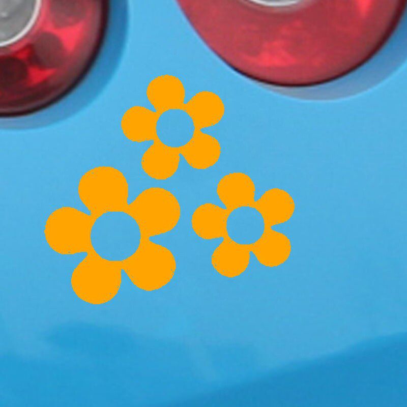 HotMeiNi Car Sticker Jdm styling Window Bumper Decal Vinyl Truck Fridge Waterproof Flower 14*14.5cm