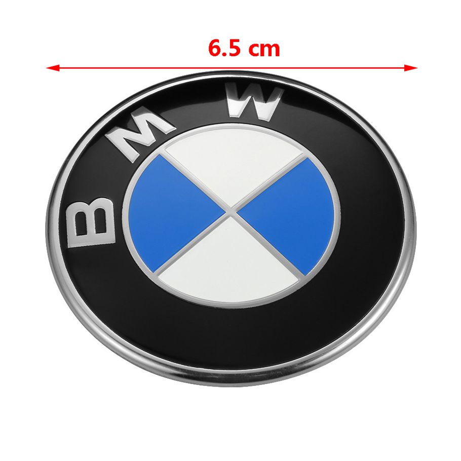 1Pair 3D Glue Sticker Car Front Hood Sticker Trunk Rear Emblem Badge For BMW X1 X3 X5 X6 1 3 5 7 Series