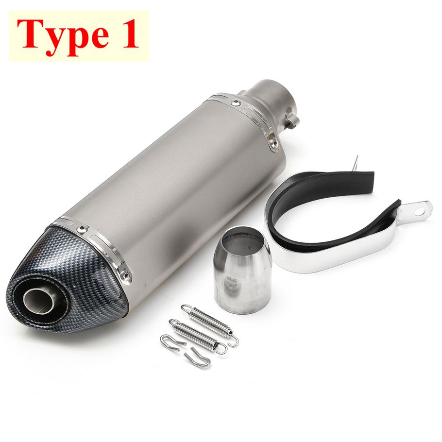 Auto parts 38-51mm Universal Motorcycle Bike GP Exhaust Muffler Pipe with Removable Silencer