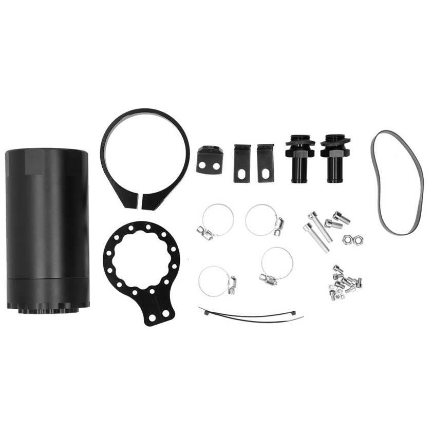 CarMeng La Car Baffled Oil Catch Can Reservoir Kit with Mounting Accessory RS‑OCC020 Universal