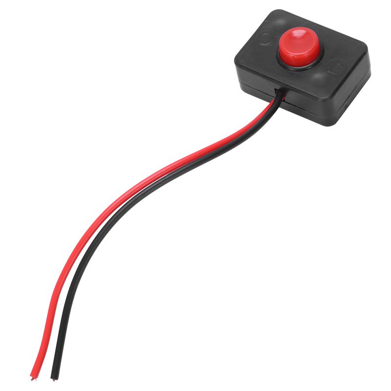 DC？12V2A Adhesive base push button momentarily action wired switch for autos