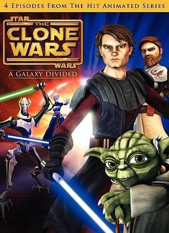 STAR WARS:CLONE WARS A GALAXY DIVIDED  (DVD English)