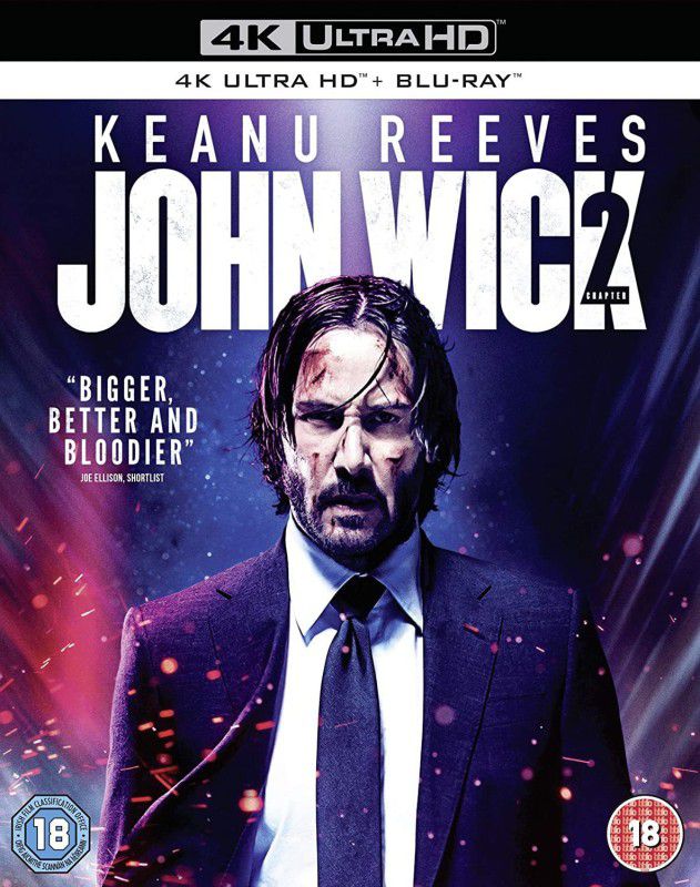 John Wick: Chapter 2 (Uncut) (4K UHD + Blu-ray) (2-Disc Set) (Region Free | UK Import)  (4K(UHD) Blu-ray English)