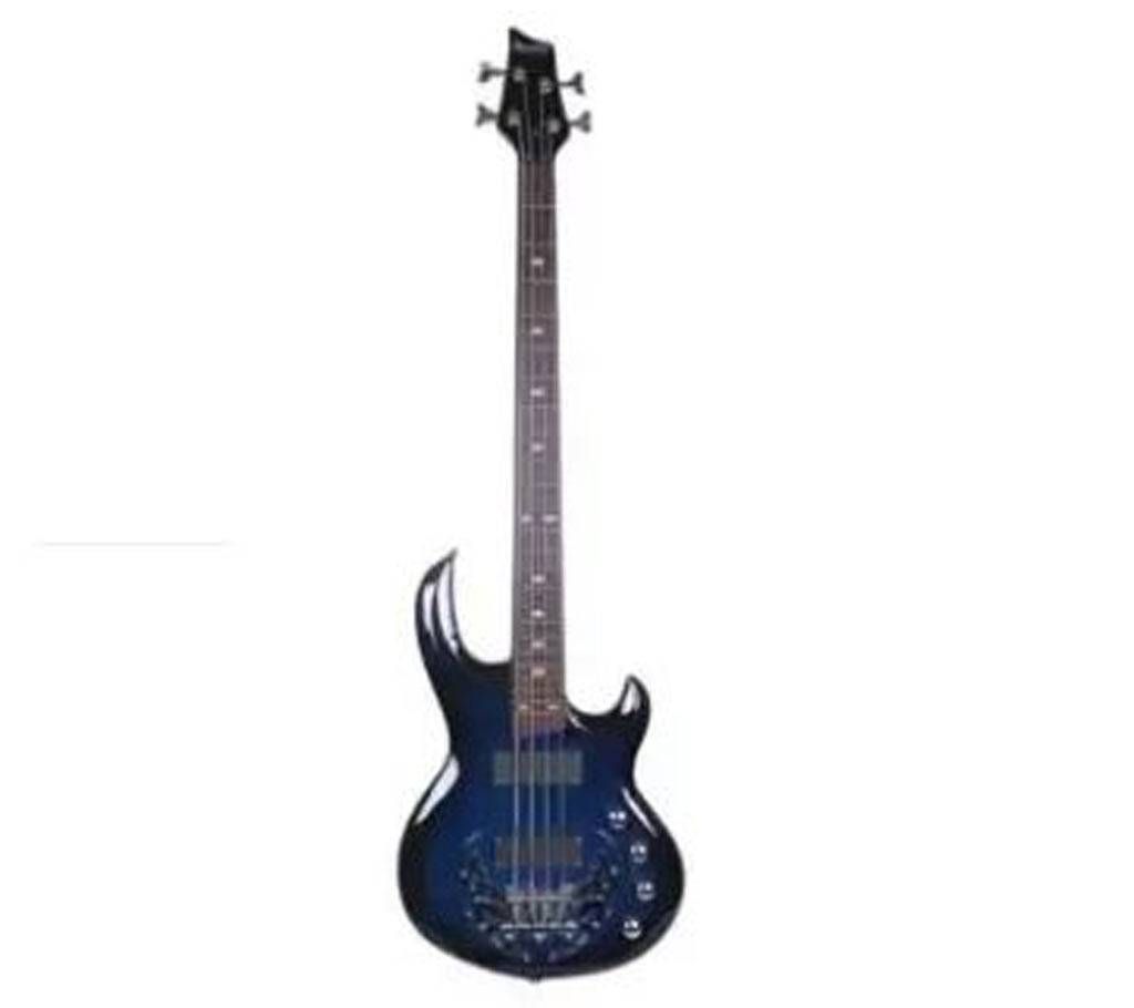 4 String Bass Electric Guitar - Navy Blue and Black