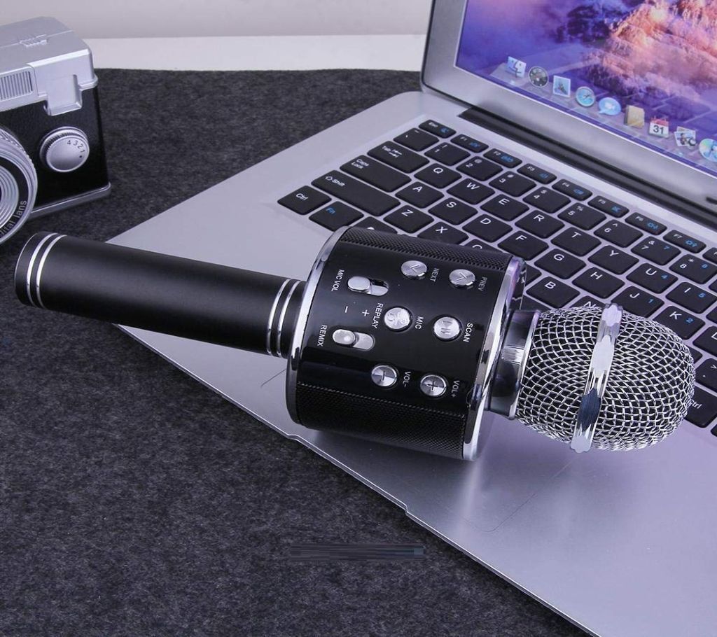 Q7 Microphone karaok Speaker-Black