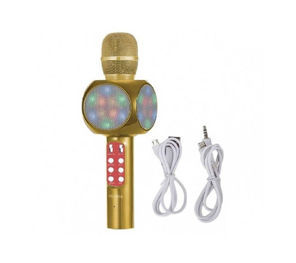 Wster WS1816 LED Bluetooth Microphone Karaoke