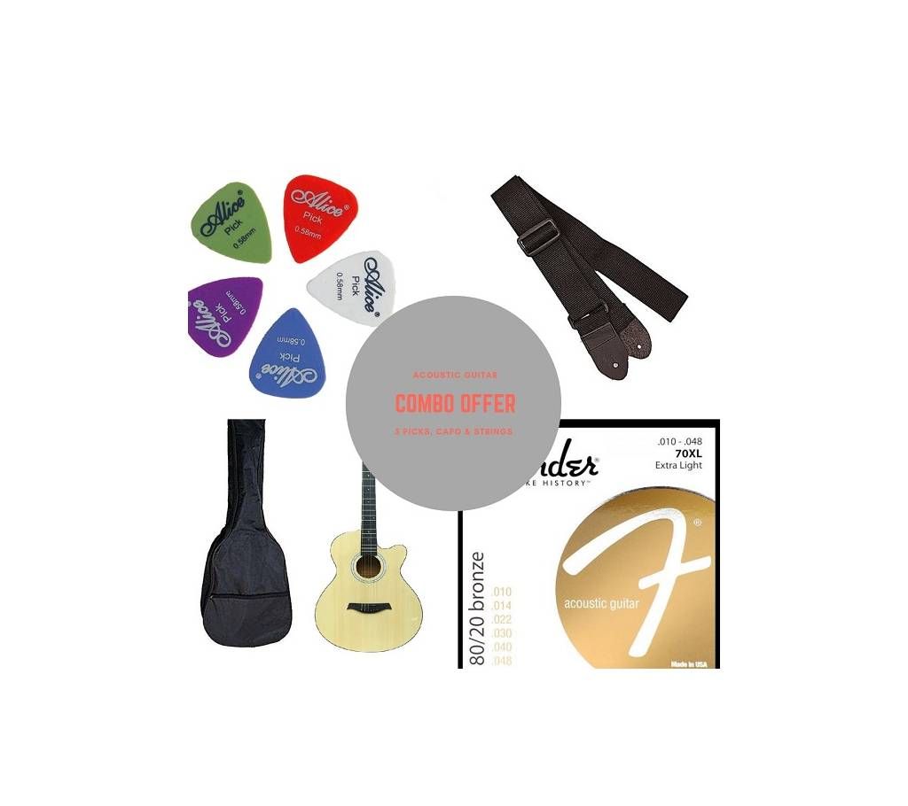 TGM Acoustic Guitar - natural