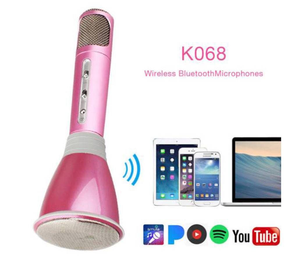 Karaoke K068 Player Microphone Bluetooth Speaker