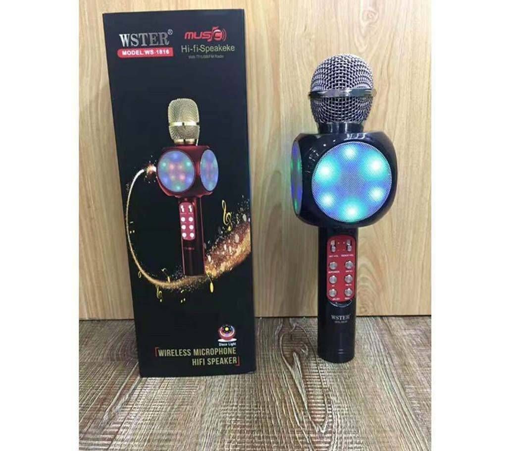Wster WS-1816 Karaoke Bluetooth Speaker Microphone
