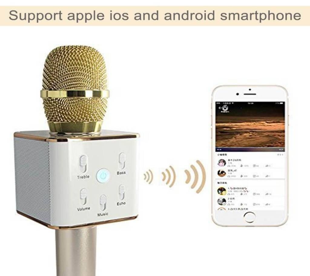 Karaoke Tuxun Q7 Wireless Bluetooth Microphone Speaker