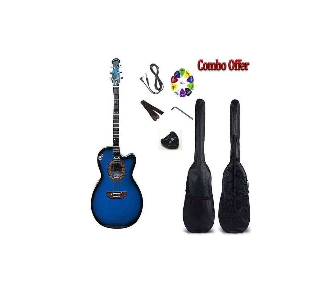 Signature Semi-Electric Acoustic Guitar + Bag + Instruments Full Pack Combo Offer 