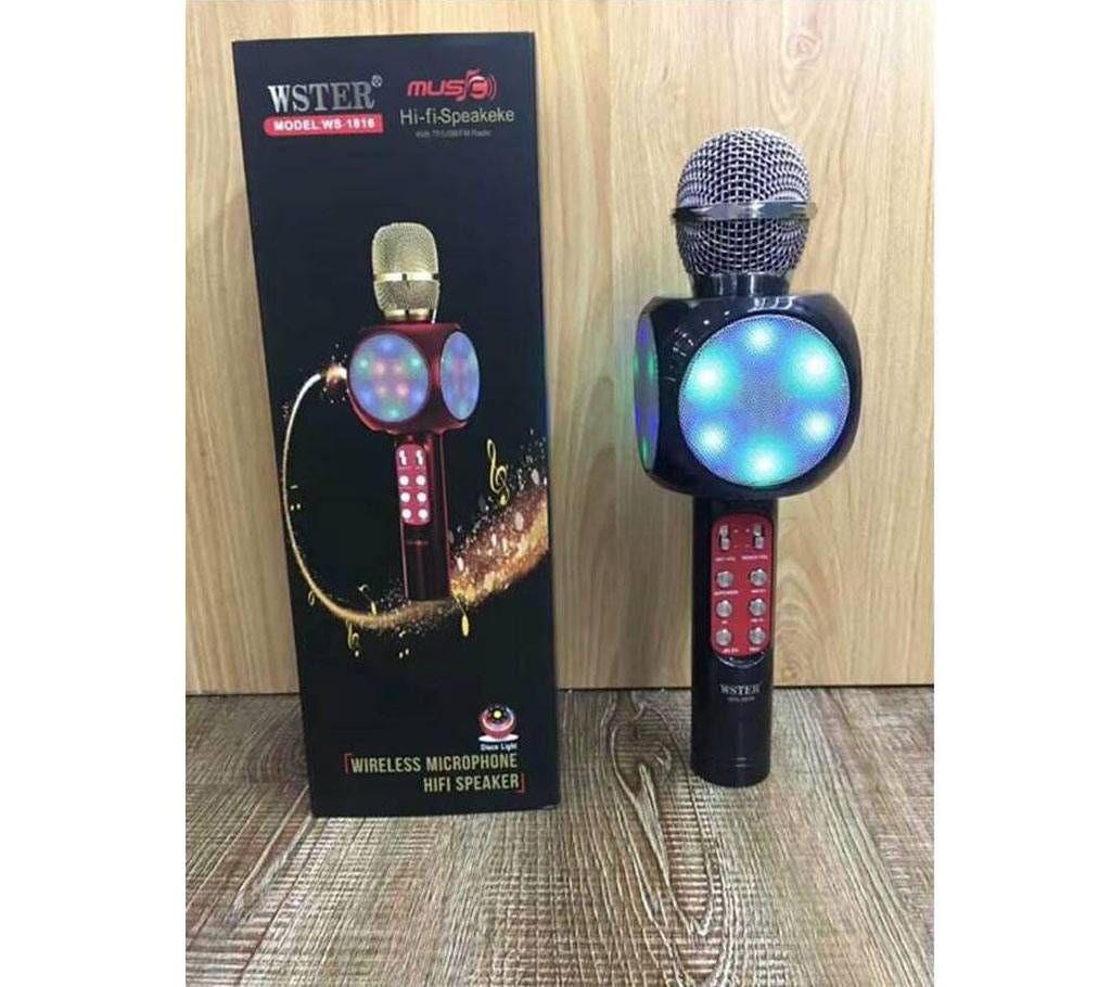Wster WS-1816 Karaoke KTV MIC Portable Bluetooth Speaker