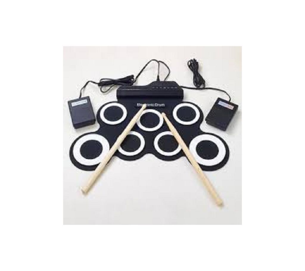 Electronic Fold-able Drum Kit Portable Drum set for all Musical Instrument