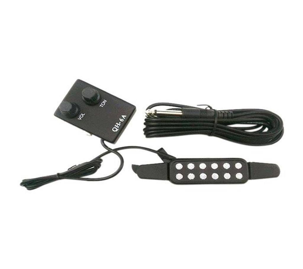 QH-6A Acoustic Guitar Pickup Wire Amplifier Speaker Volume/Tone Control Box Pickups