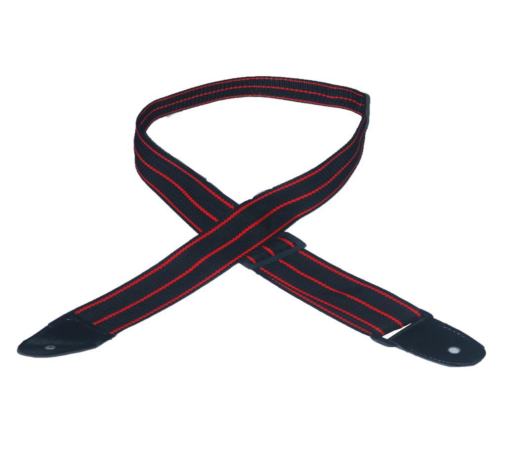 Red color Acoustic guitar belt