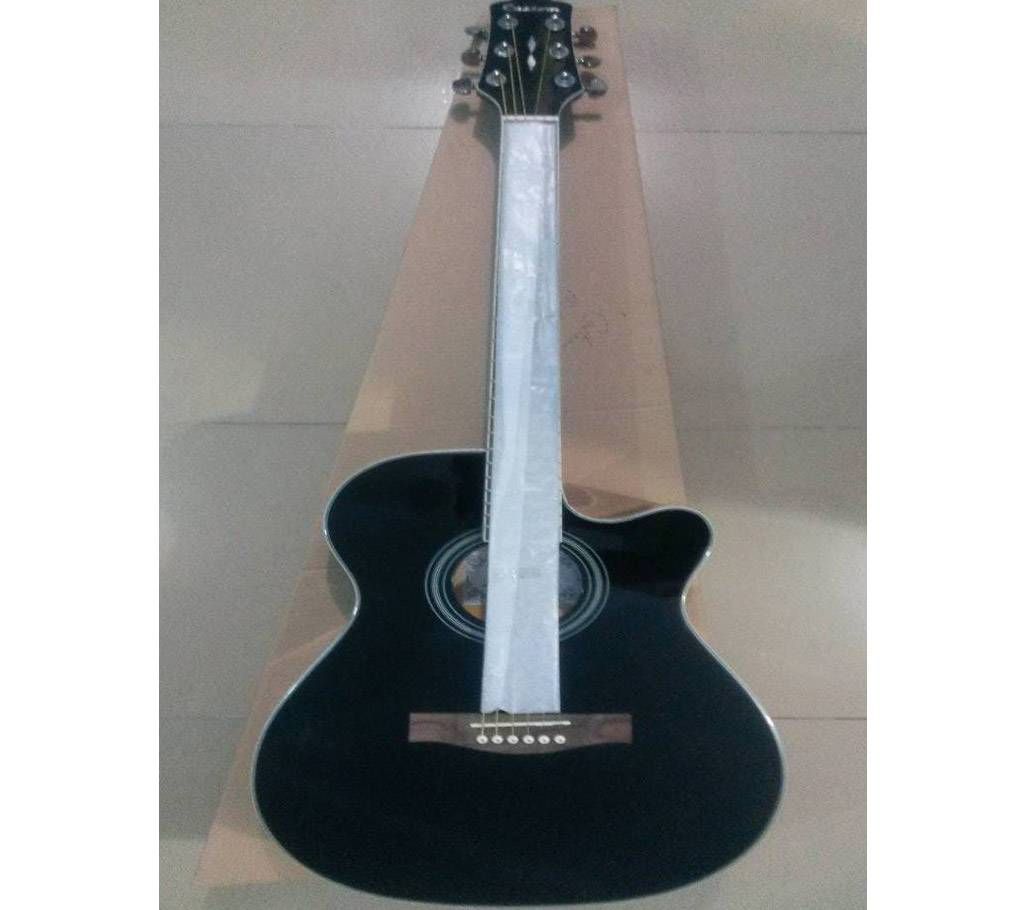 Custom black guitar 
