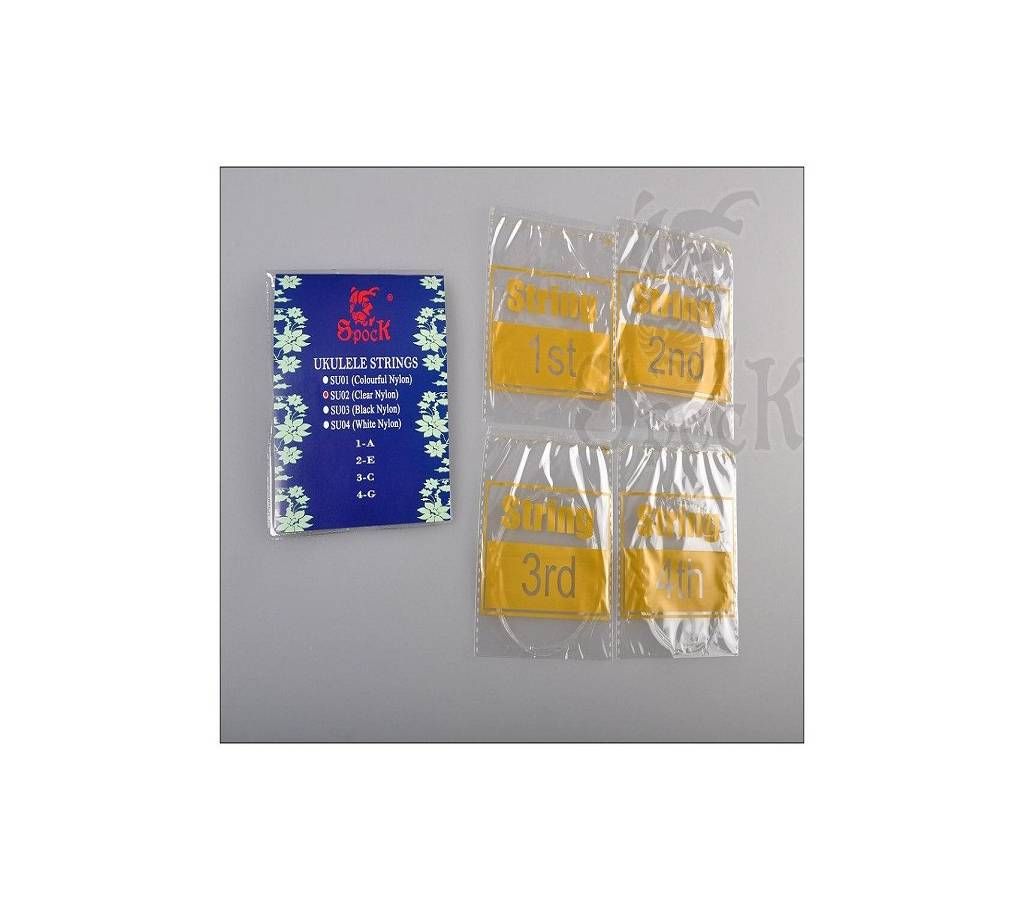 Spock Ukulele Strings Clear Nylon SU02