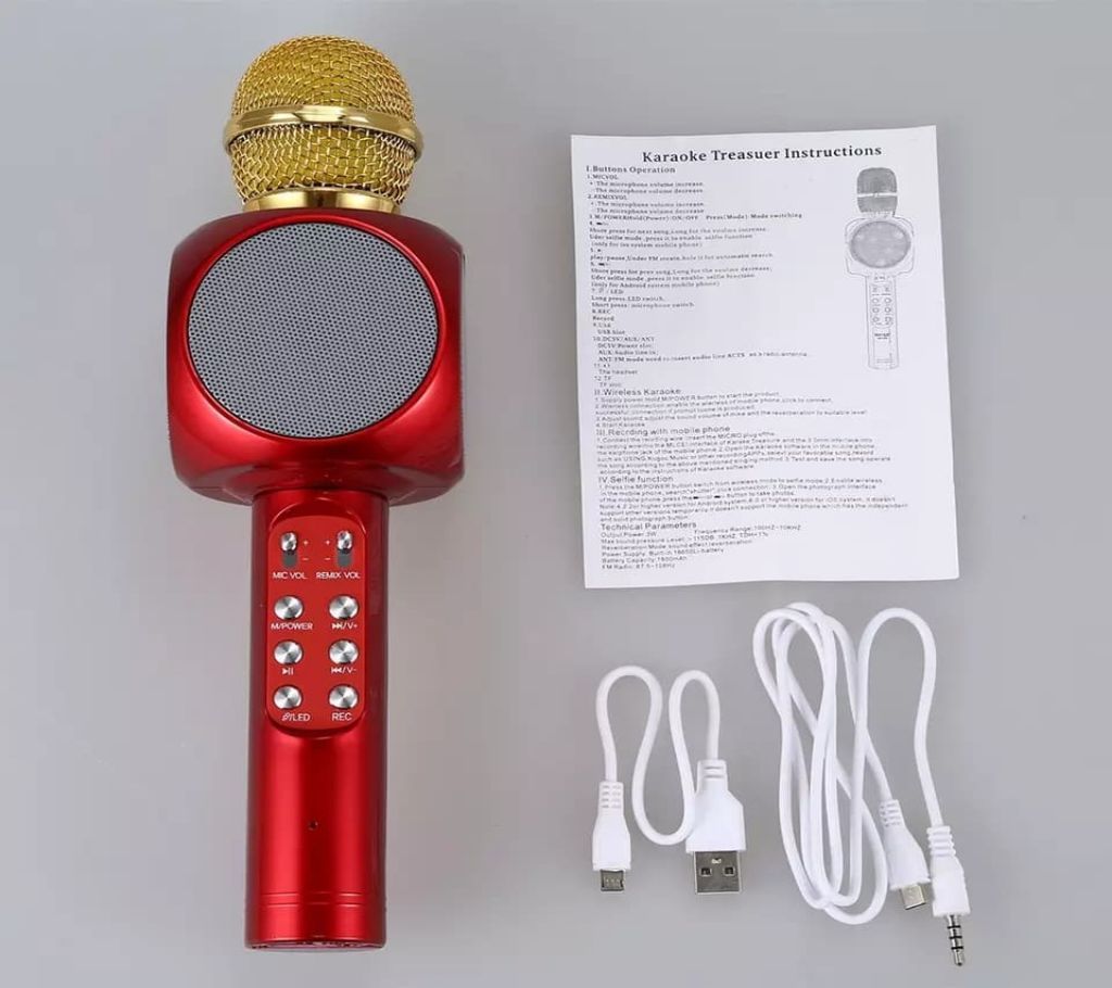 Microphone Speaker Karaoke (Wireless)