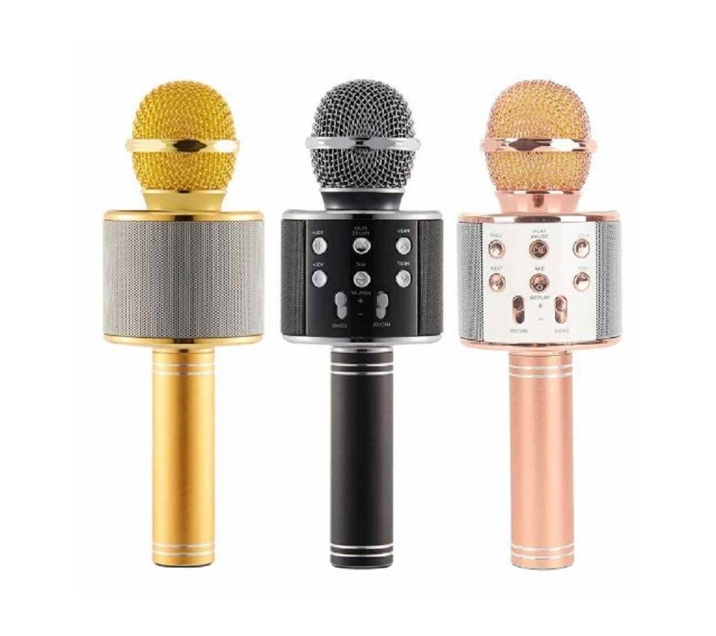 WS-858 Karaoke Bluetooth Microphone in BD
