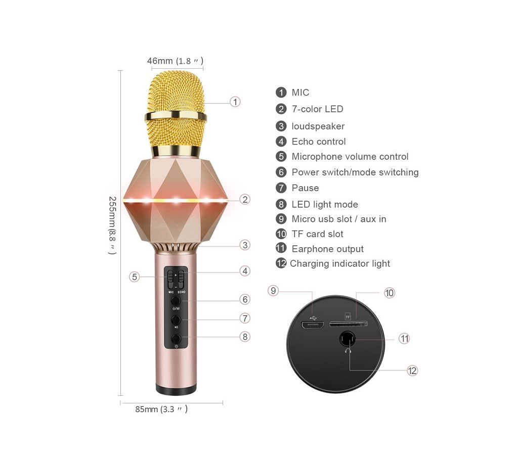 Bluetooth Karaoke Microphone-Tecio