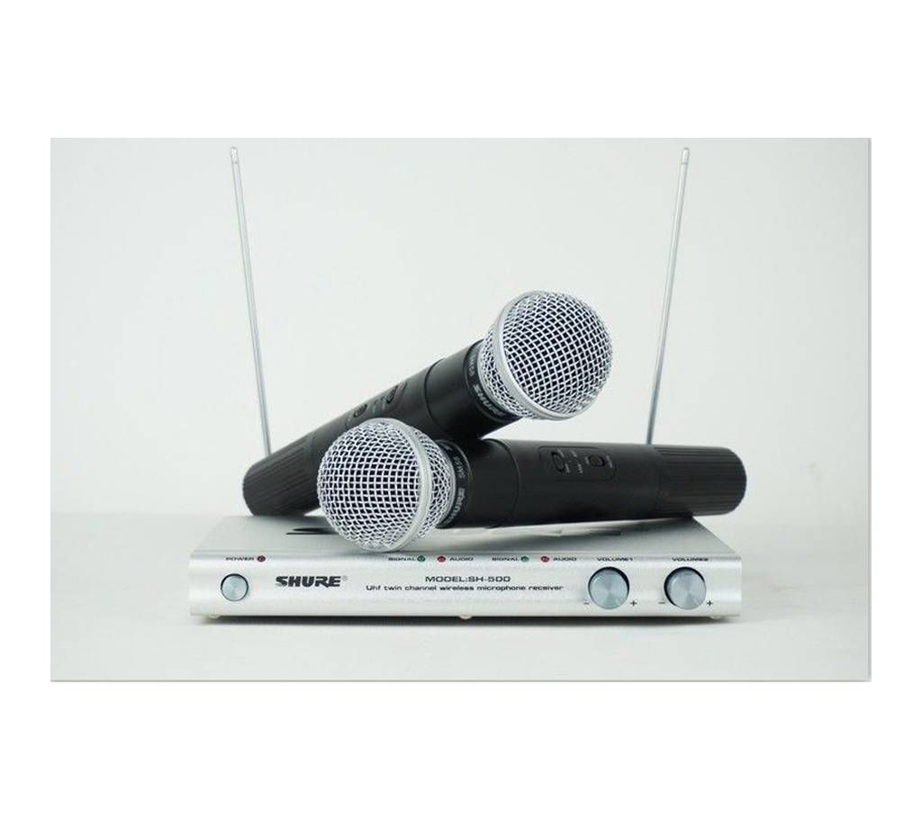 Professional Use Shure Wireless 2 Microphone System