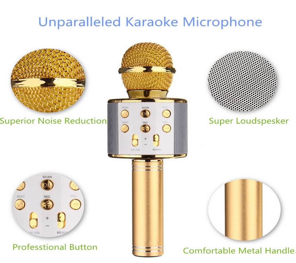 Karaoke Wireless Portable Bluetooth Microphone