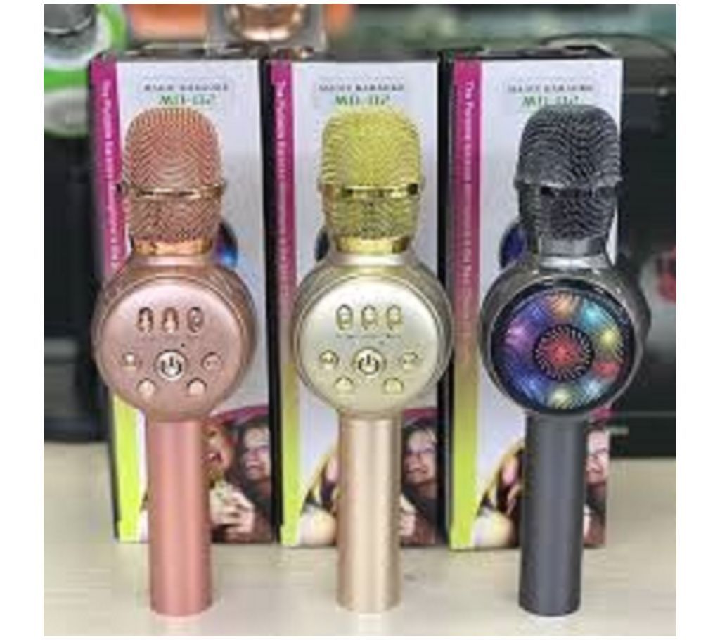 HANDHELD  MD-02 PROFESSIONAL KARAOKE WIRELESS MICROPHONE WITH  SPEAKER