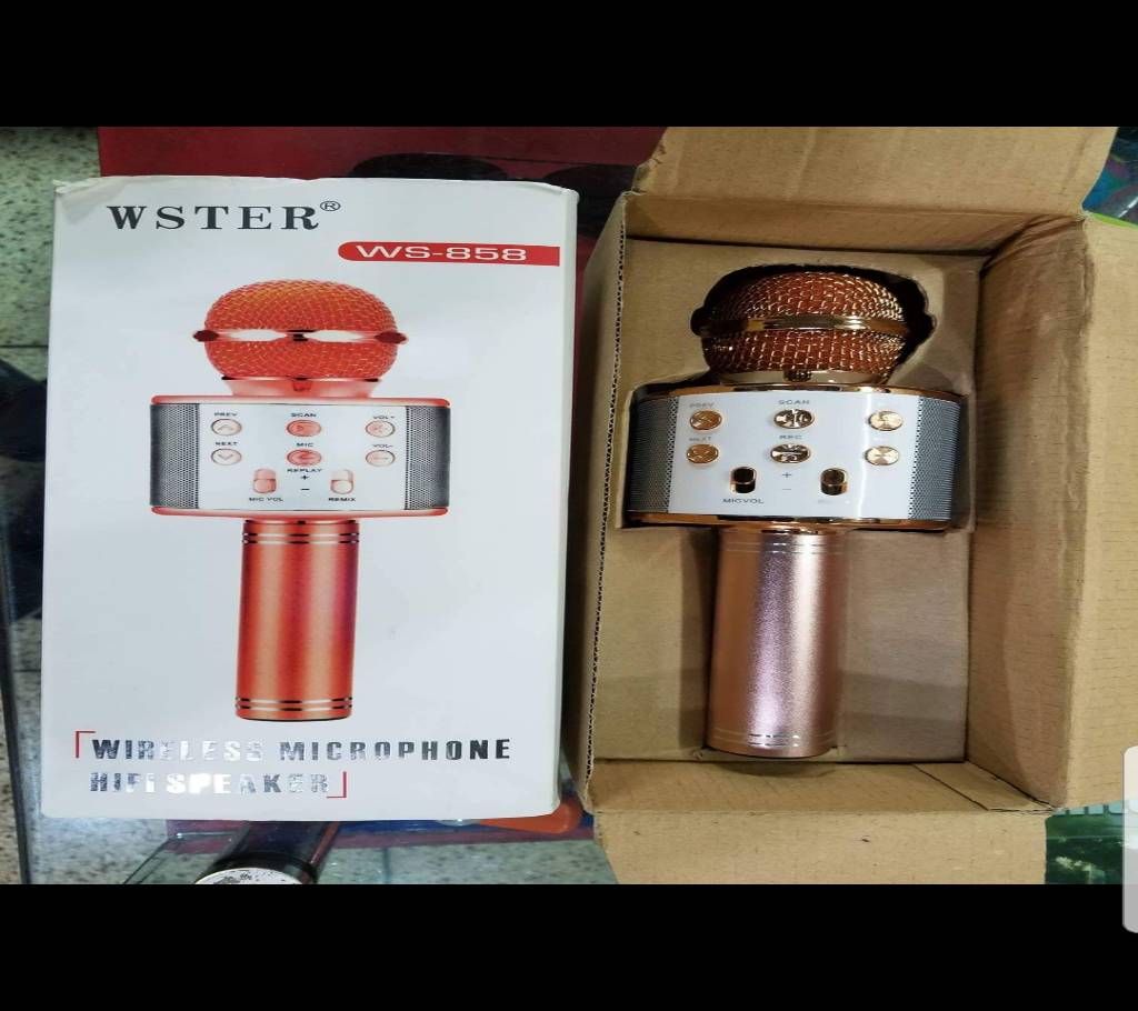 Wster WS-858 Wireless Microphone Speaker