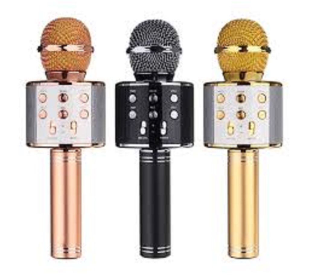 HANDHELD -858 WIRELESS KARAOKE MICROPHONE WITH  SPEAKER