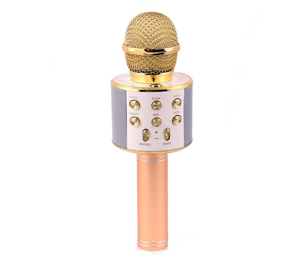 Rechargeable wireless microphone/ bt mic Wster WS-858  kcroparaoke mihone