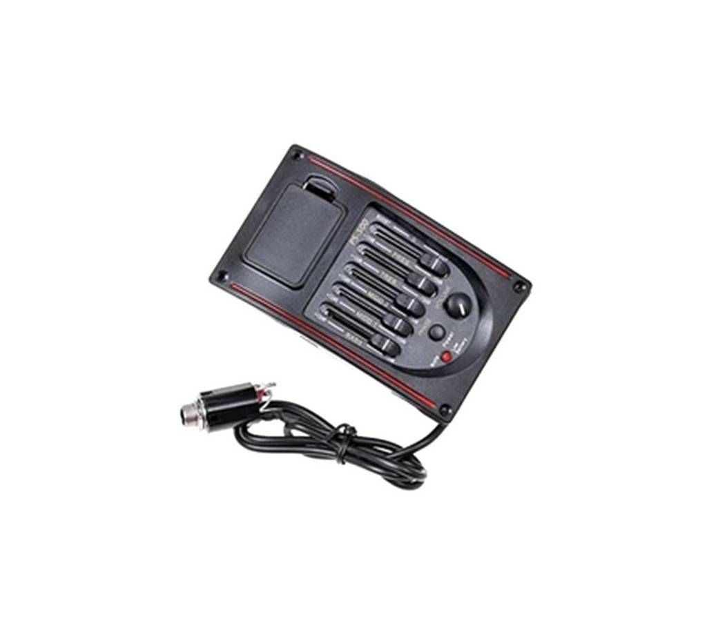 Acoustic Guitar Preamp 5-Band EQ Equalizer Pickup - Black