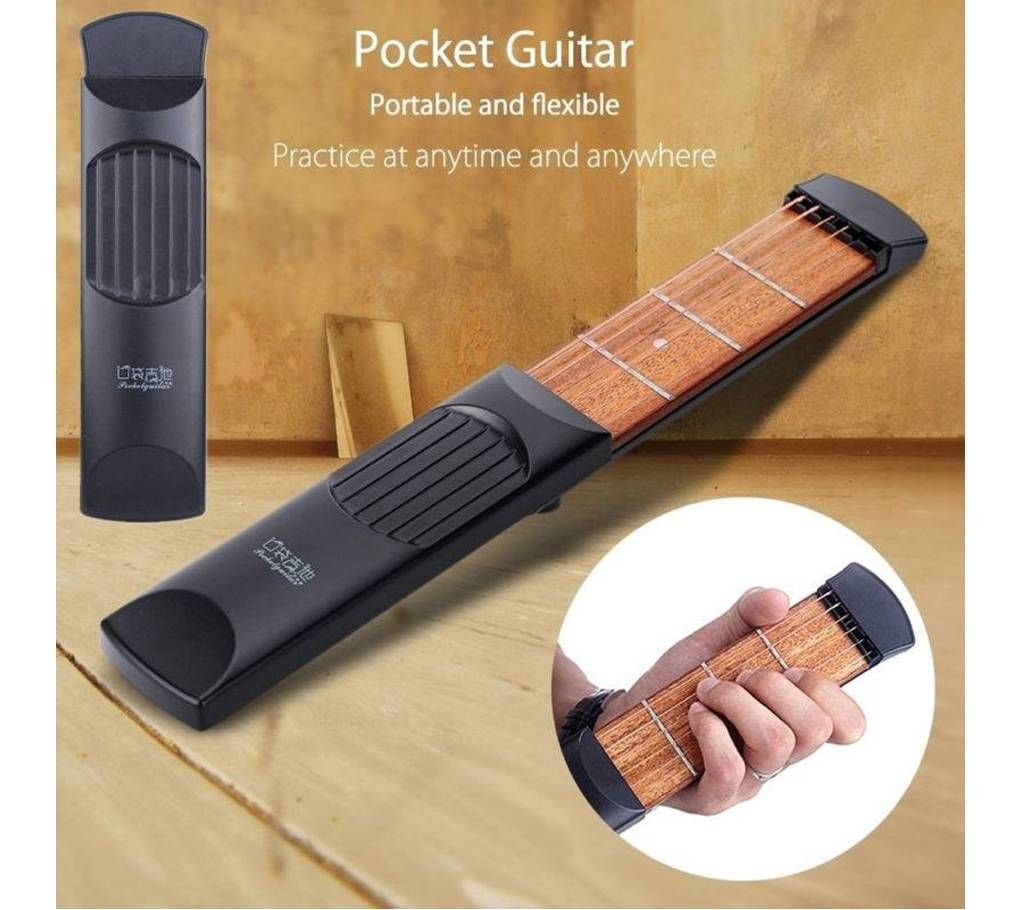 MINI POCKET GUITAR - PORTABLE GUITAR TRAINER GUITAR CHORDS PRACTICE TOOLS