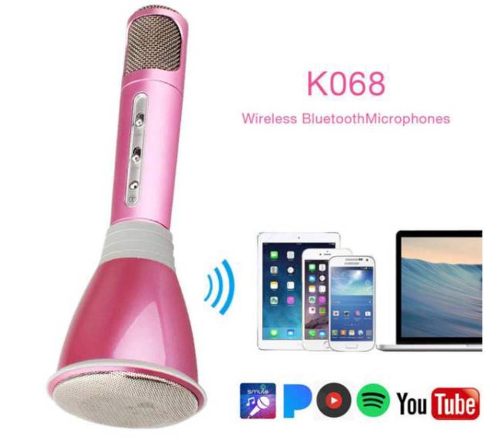 Wireless Karaoke K068 Player Microphone Bluetooth