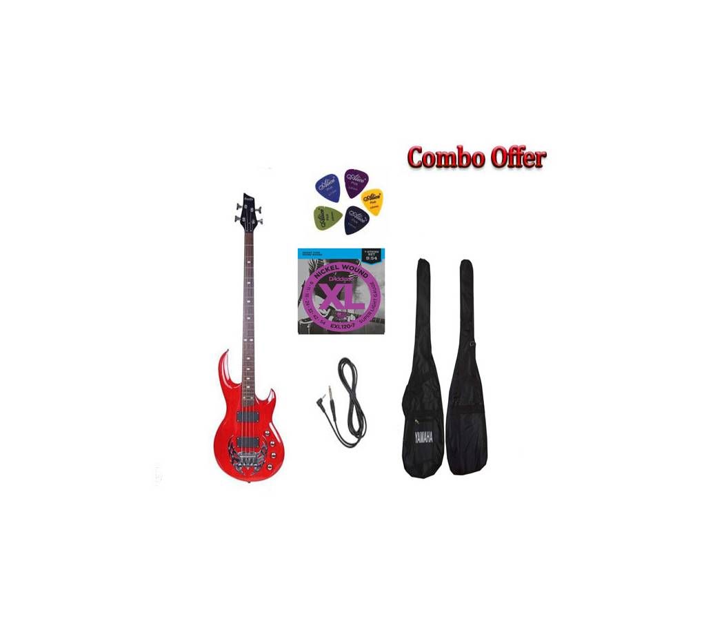4 String Electric guitar and accessories combo  