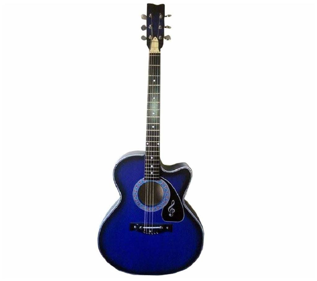 Blue Acoustic Guitar