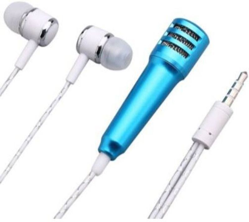 SYARA JBW_618B_
 Karoke Singing Microphone Metal Sing Mic for Phone, for Computer, for PC Audio Cable with Stereo Earphone Compatible with all smart & IOS devices Microphone