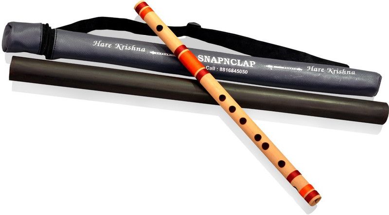 SNAPNCLAP Musical Flutes Bamboo Flutes C-Natural-7 Hole Natural Bamboo Bansuri Size 20 Inch With Free Carry Bag Bamboo Flute  (50 cm)