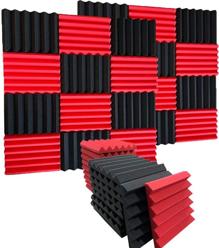 Mocking Bird Foam Wedge Wall  (36 Panels Black, Red)