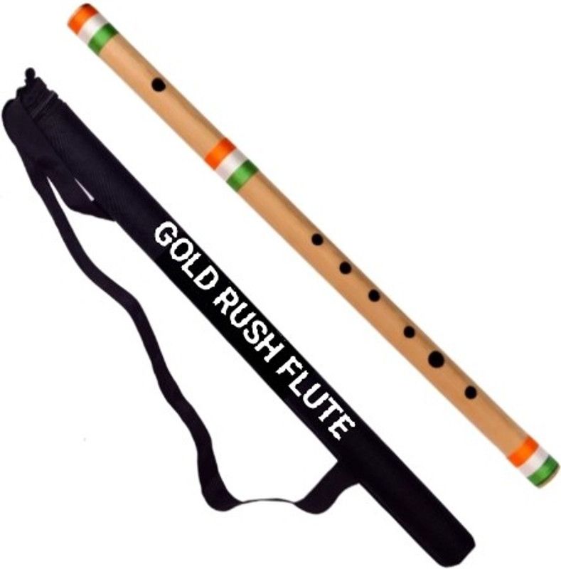 Gold Rush A Sharp Base Scale Professional 6 Holes Flute Right Handed Bansuri 22 Inch Bamboo Flute  (55 cm)