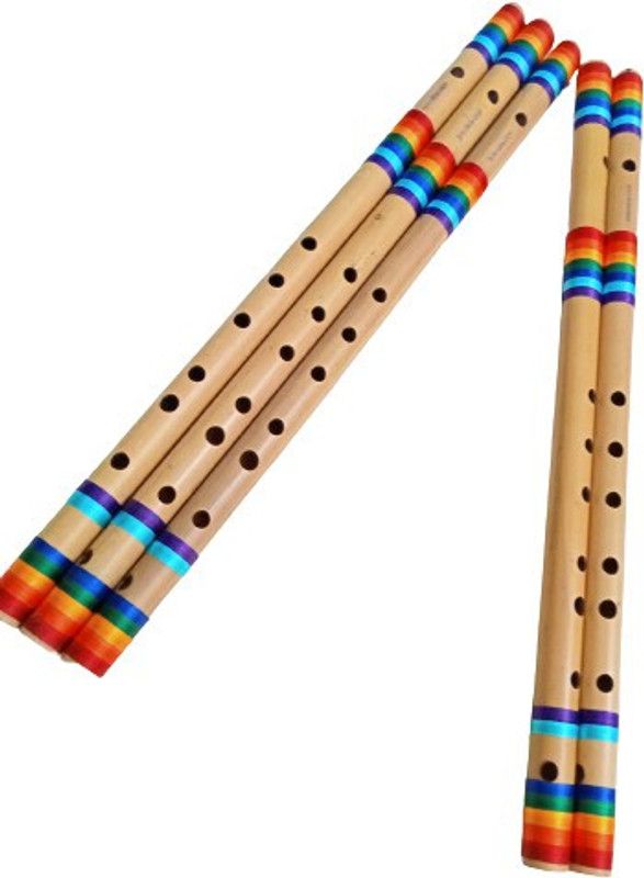 Gold Rush A Sharp Base Scale Bamboo Professional Right Hand Size Bansuri 22.5 Inch Bamboo Flute  (56 cm)